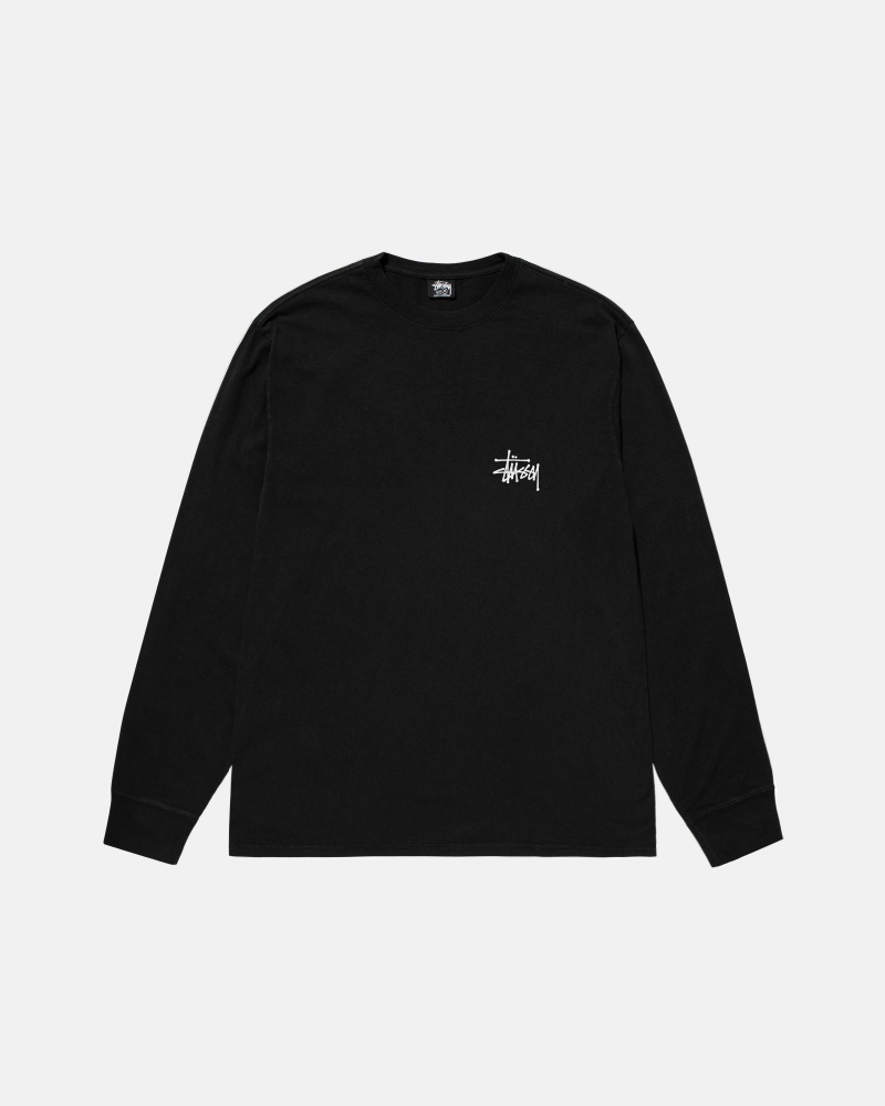 Magliette Stussy Basic Pigment Dyed Nere | 04317-VRFN