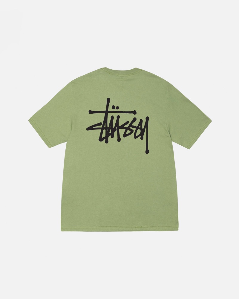 Magliette Stussy Basic Verdi | 19820-NWHS