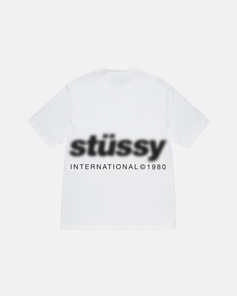 Magliette Stussy Blur Bianche | 07864-ERGK