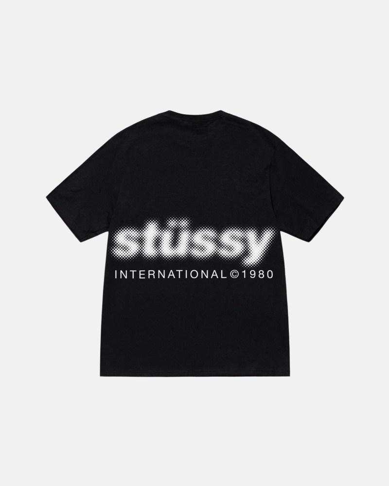 Magliette Stussy Blur Nere | 80136-YWCQ