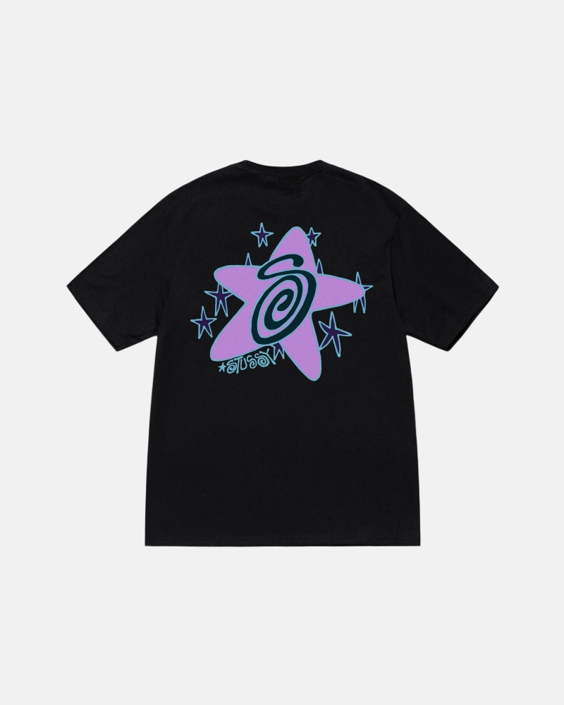 Magliette Stussy Galaxy Nere | 68270-CQRB