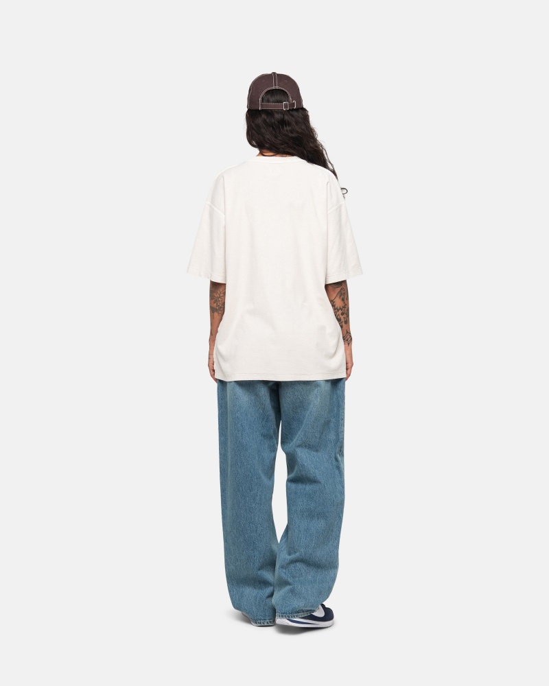 Magliette Stussy Lazy Beige | 14923-QDWU