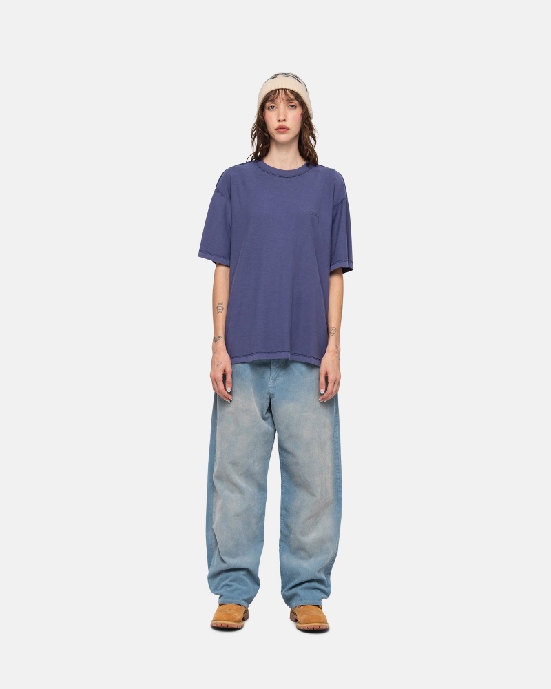 Magliette Stussy Lazy Blu Profondo | 48573-FDVA