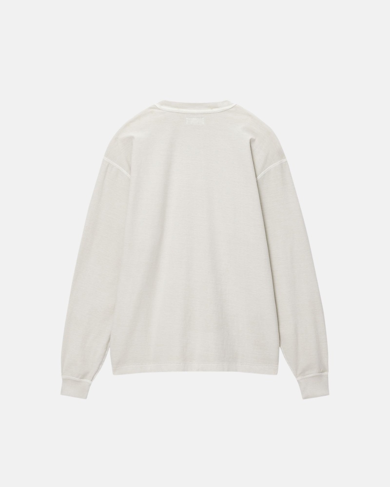 Magliette Stussy Lazy Ls Beige | 38962-WFXP