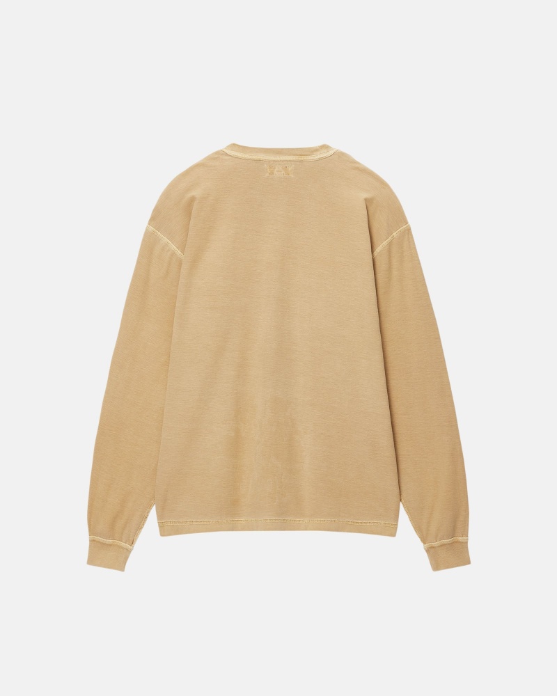 Magliette Stussy Lazy Ls Oro | 32061-QNZF