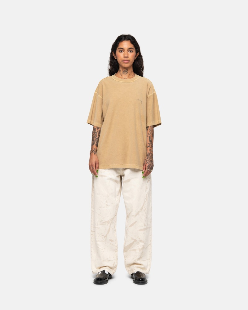 Magliette Stussy Lazy Oro | 54093-SATX