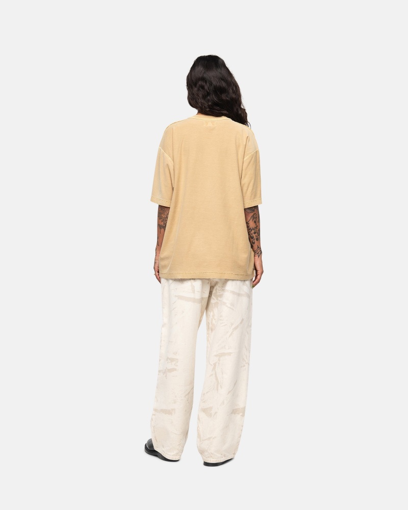 Magliette Stussy Lazy Oro | 54093-SATX