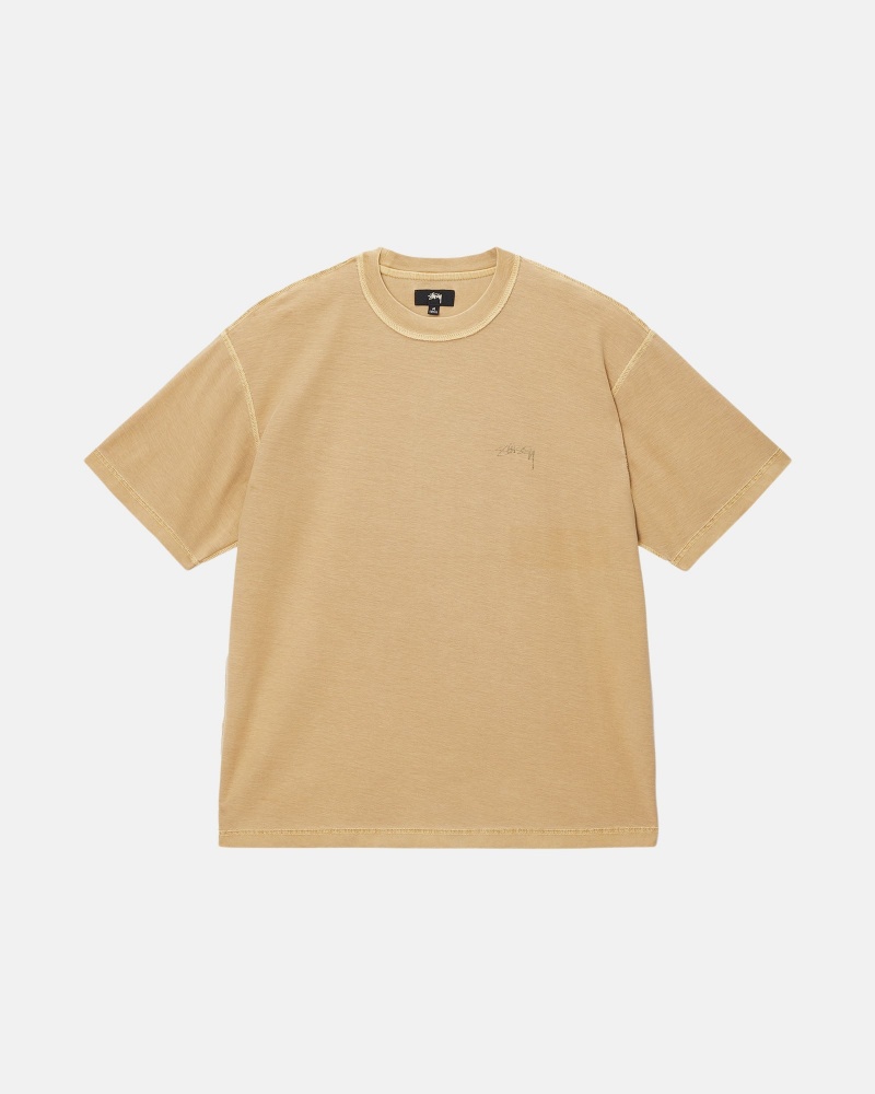 Magliette Stussy Lazy Oro | 69372-ABCE