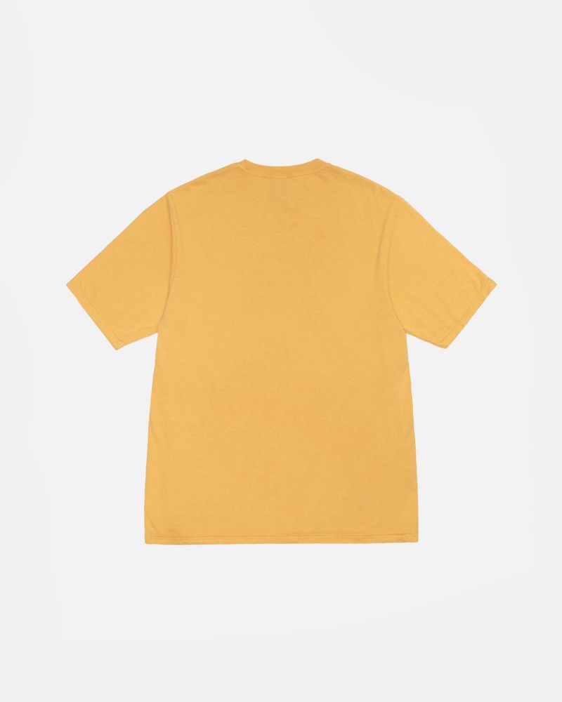 Magliette Stussy Small Stock Pigment Dyed Arancioni | 82064-IJVM