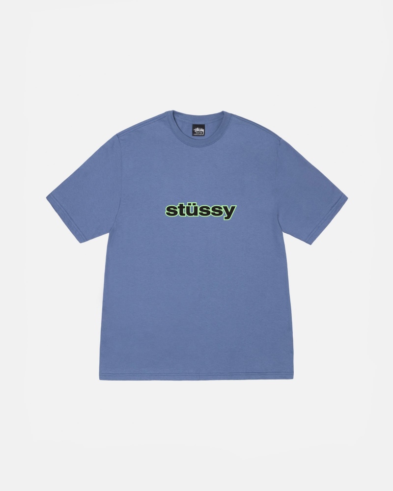 Magliette Stussy Ss-Link Blu | 64718-ZKAY