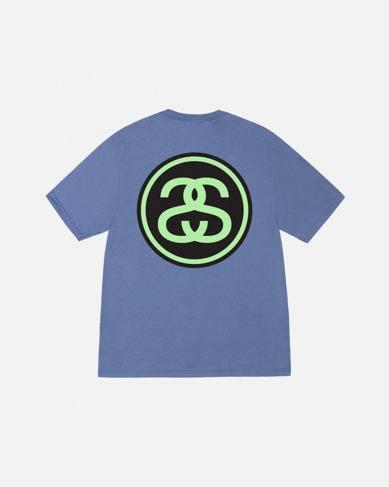 Magliette Stussy Ss-Link Blu | 64718-ZKAY