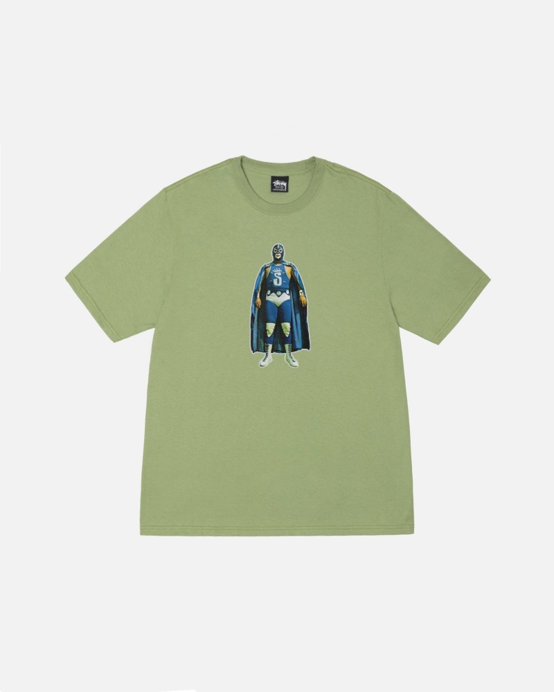 Magliette Stussy Stussy Lucha Verdi | 96028-EAPC