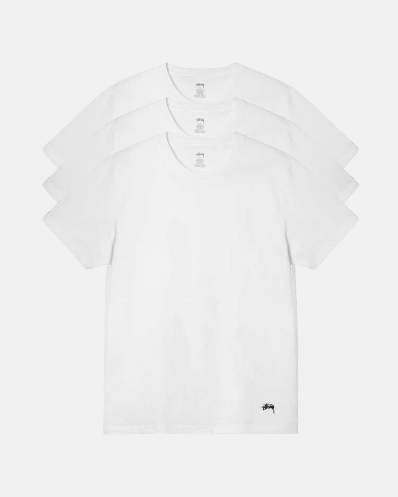 Magliette Stussy Stussy Undershirts Bianche | 13965-GSNO