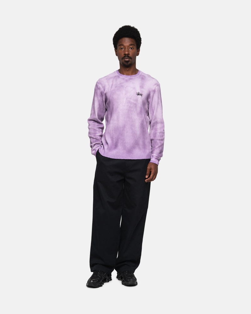 Maglioni Stussy Basic Stock Ls Thermal Lavanda | 05283-KSOB