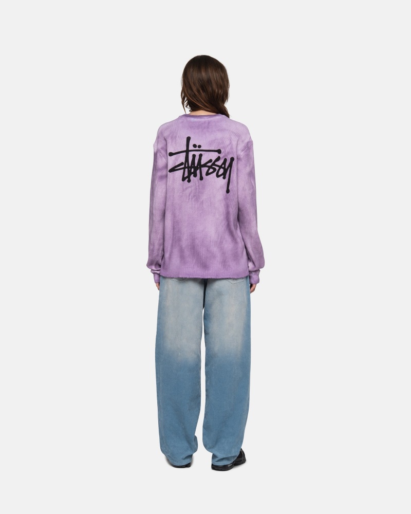 Maglioni Stussy Basic Stock Ls Thermal Lavanda | 05283-KSOB