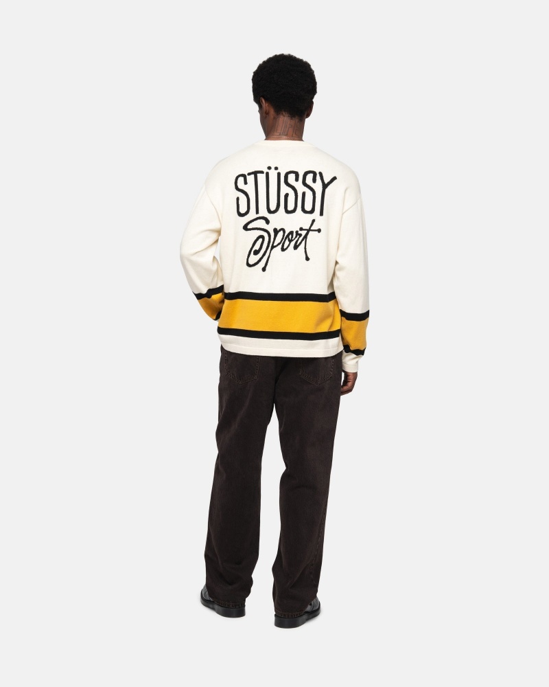 Maglioni Stussy Hockey Beige | 76801-NORV