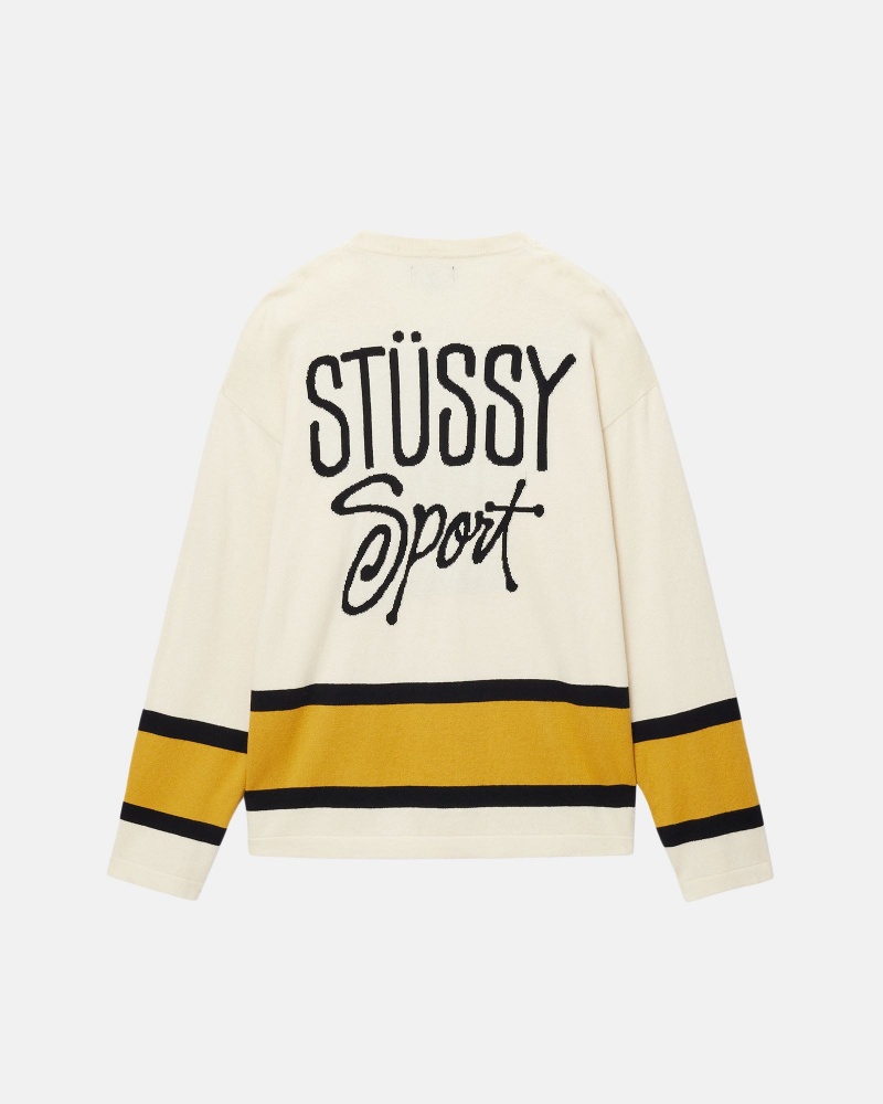 Maglioni Stussy Hockey Beige | 76801-NORV