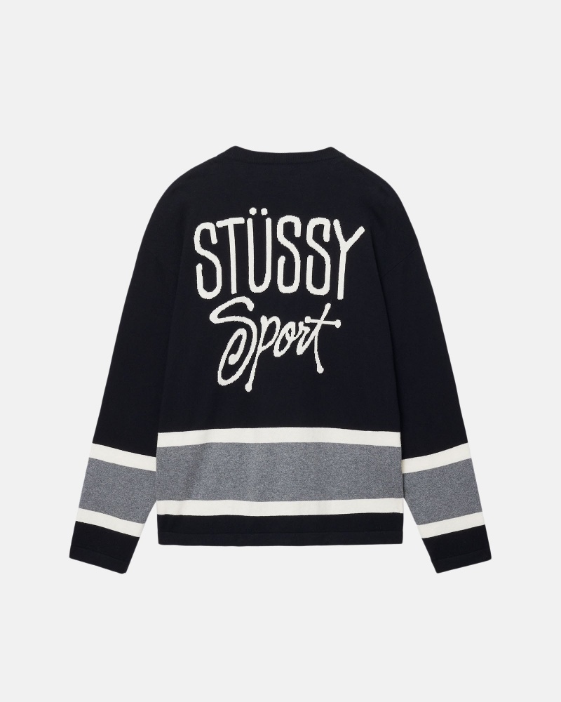 Maglioni Stussy Hockey Nere | 25908-BILO