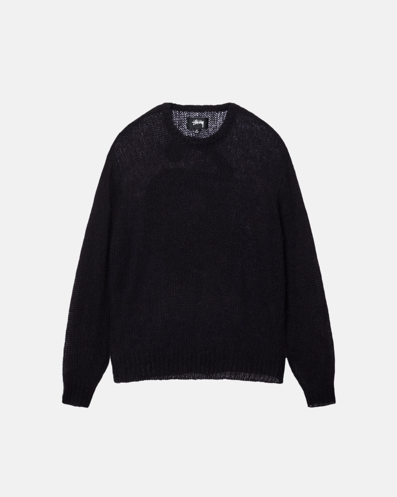 Maglioni Stussy S Loose Knit Nere | 91038-FGLN