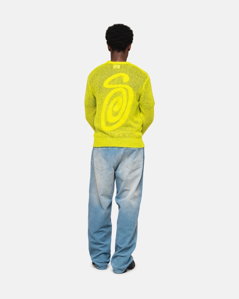 Maglioni Stussy S Loose Knit Verdi Chiaro | 14076-UDJM