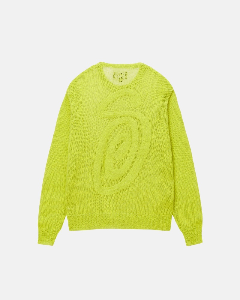 Maglioni Stussy S Loose Knit Verdi Chiaro | 14076-UDJM