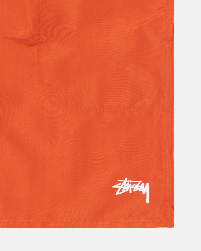 Pantaloncini Stussy Acqua Stock Arancioni | 75148-SNPG