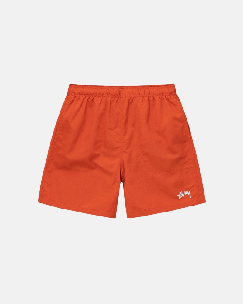 Pantaloncini Stussy Acqua Stock Arancioni | 75148-SNPG