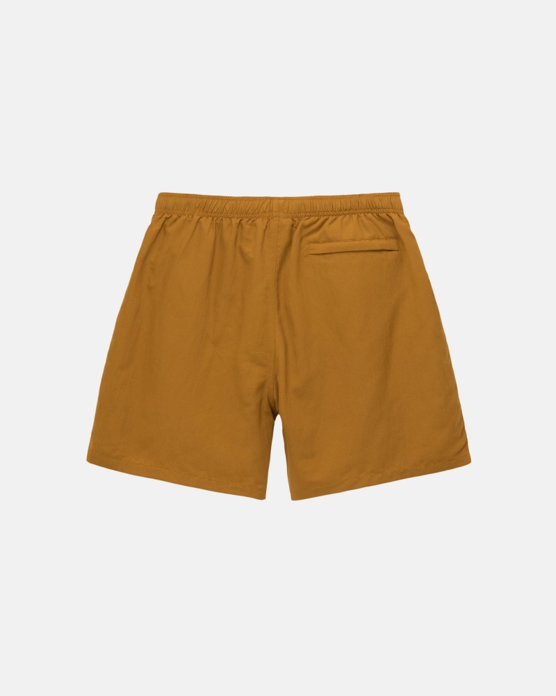 Pantaloncini Stussy Acqua Stock Gialle Scuro | 10597-EHKC