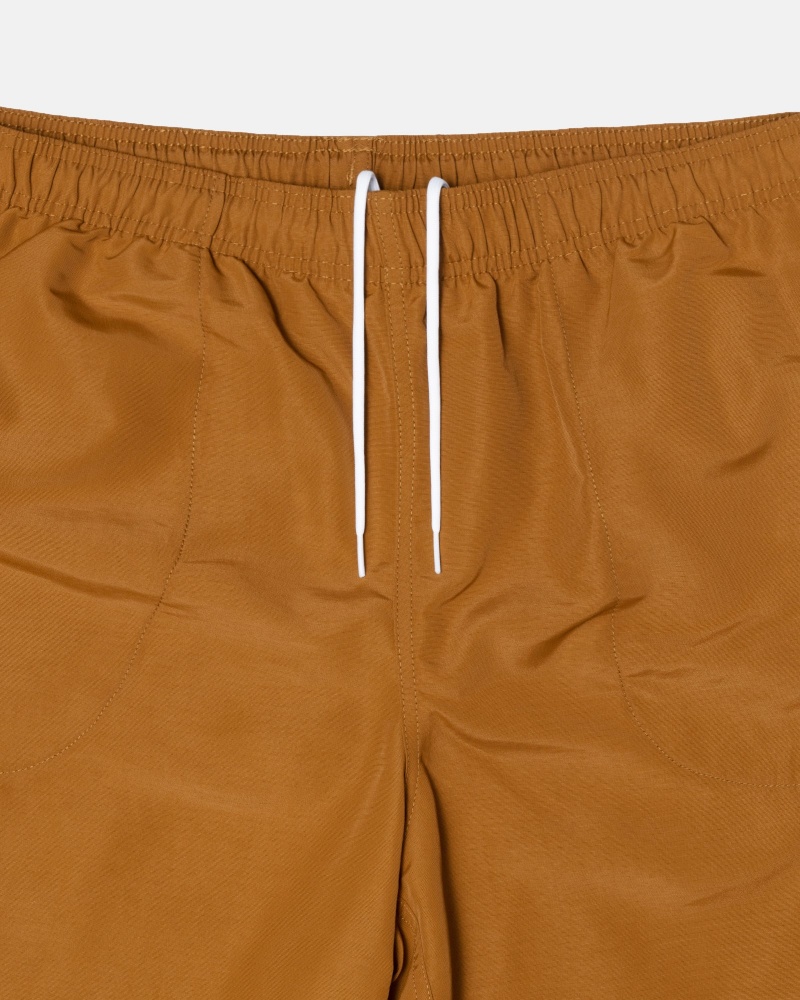 Pantaloncini Stussy Acqua Stock Gialle Scuro | 10597-EHKC