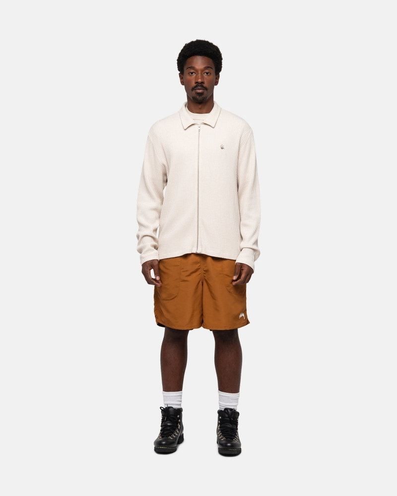 Pantaloncini Stussy Acqua Stock Gialle Scuro | 10597-EHKC