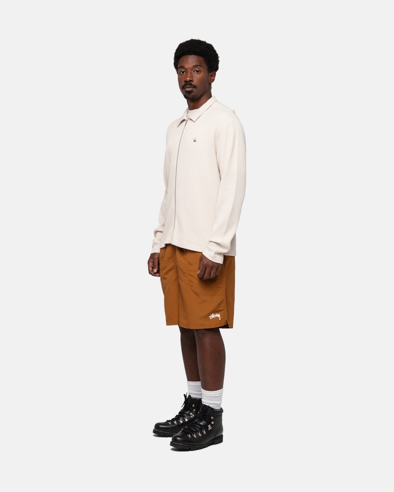 Pantaloncini Stussy Acqua Stock Gialle Scuro | 10597-EHKC