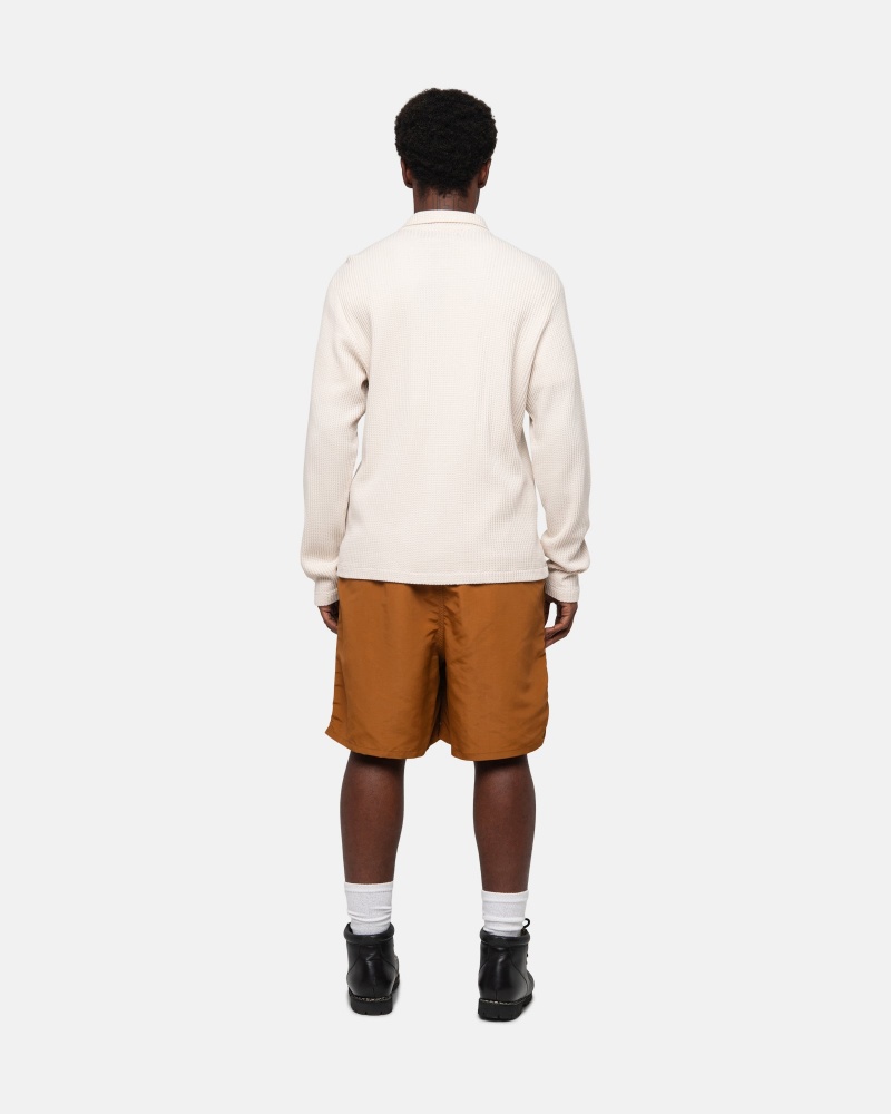 Pantaloncini Stussy Acqua Stock Gialle Scuro | 10597-EHKC