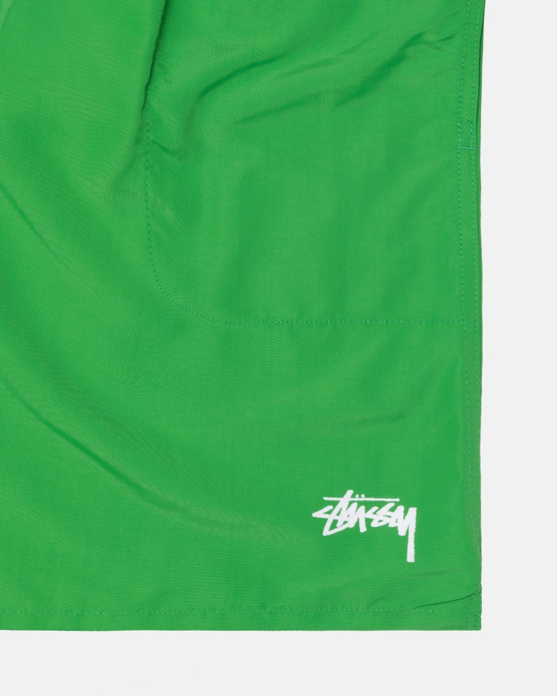 Pantaloncini Stussy Acqua Stock Verdi | 74062-KQWN