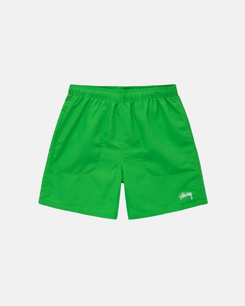 Pantaloncini Stussy Acqua Stock Verdi | 74062-KQWN