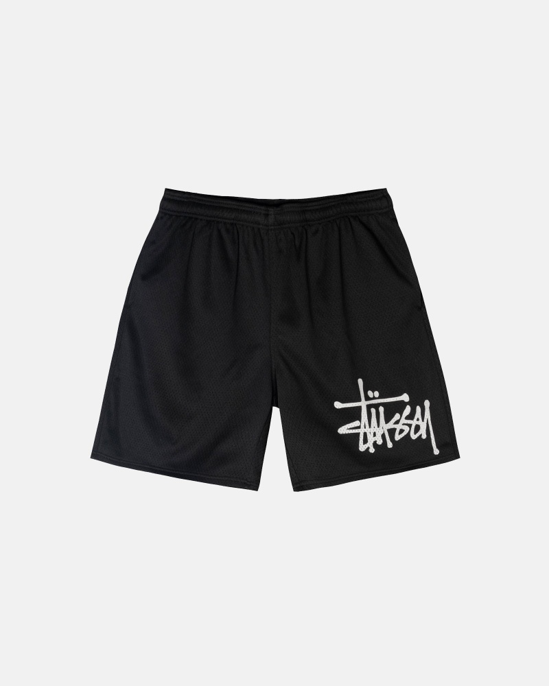 Pantaloncini Stussy Mesh Big Basic Nere | 50721-IVRJ