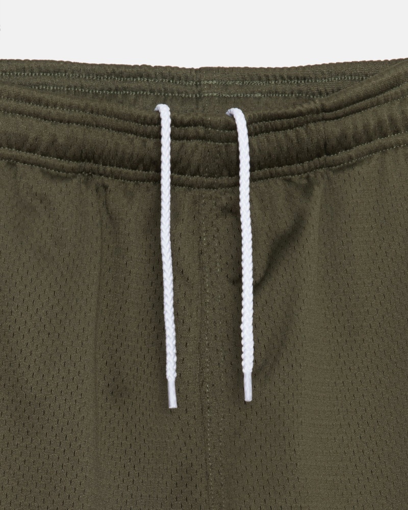 Pantaloncini Stussy Mesh Big Basic Verde Oliva | 39748-YNCO