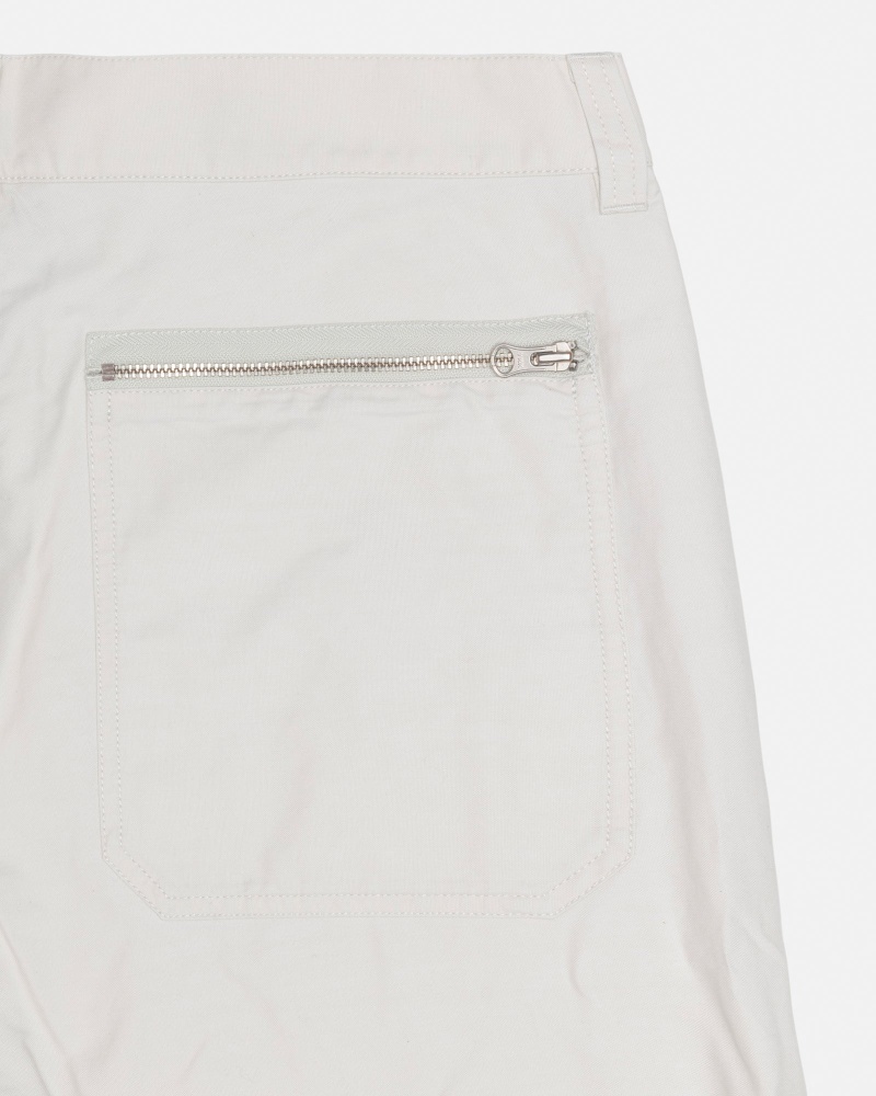 Pantaloni Stussy Nyco Flight Crema | 12736-IXCA