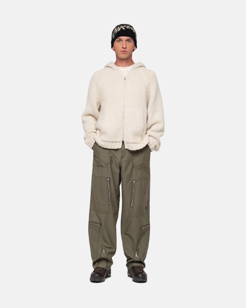 Pantaloni Stussy Nyco Flight Verde Oliva | 16509-DQES