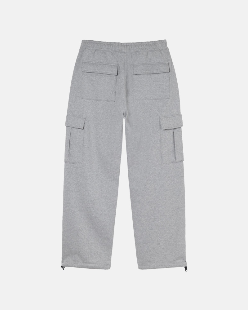 Pantaloni Stussy Sportive Cargo Fleece Grigie | 26450-NCRL