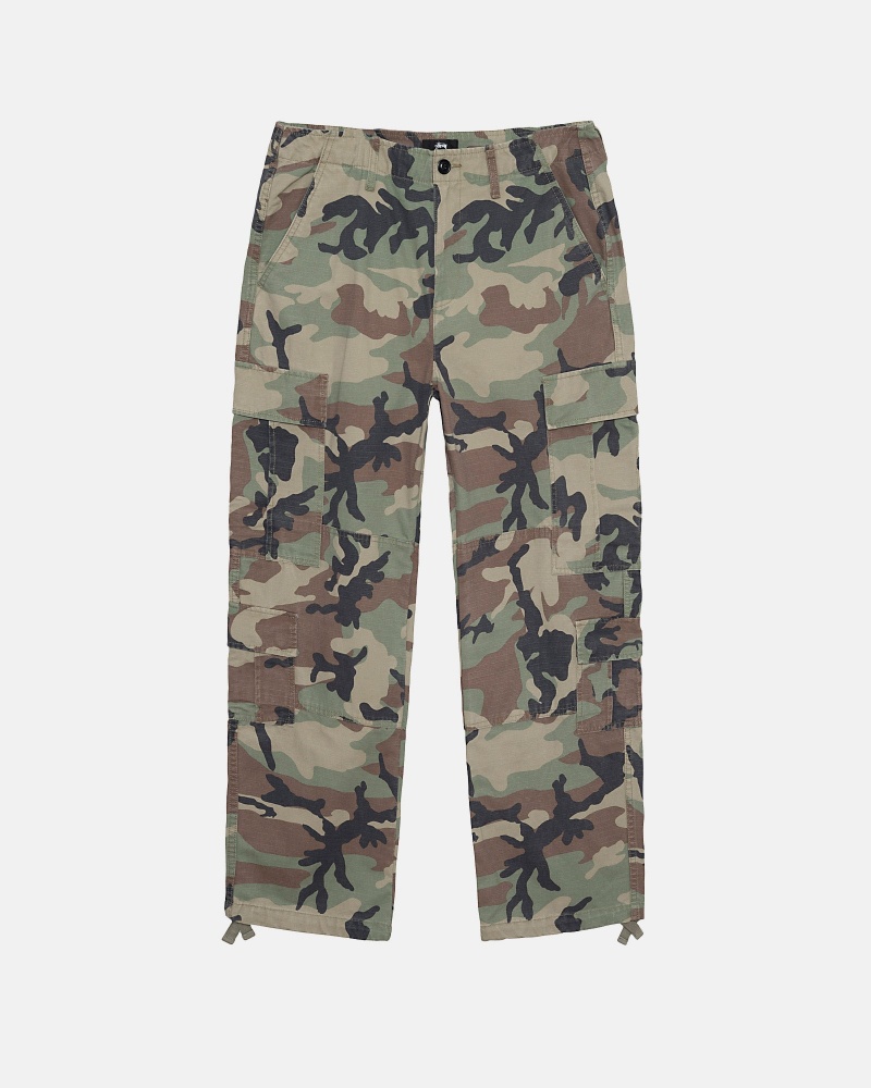 Pantaloni Stussy Surplus Cargo Ripstop Camouflage | 40851-CASL