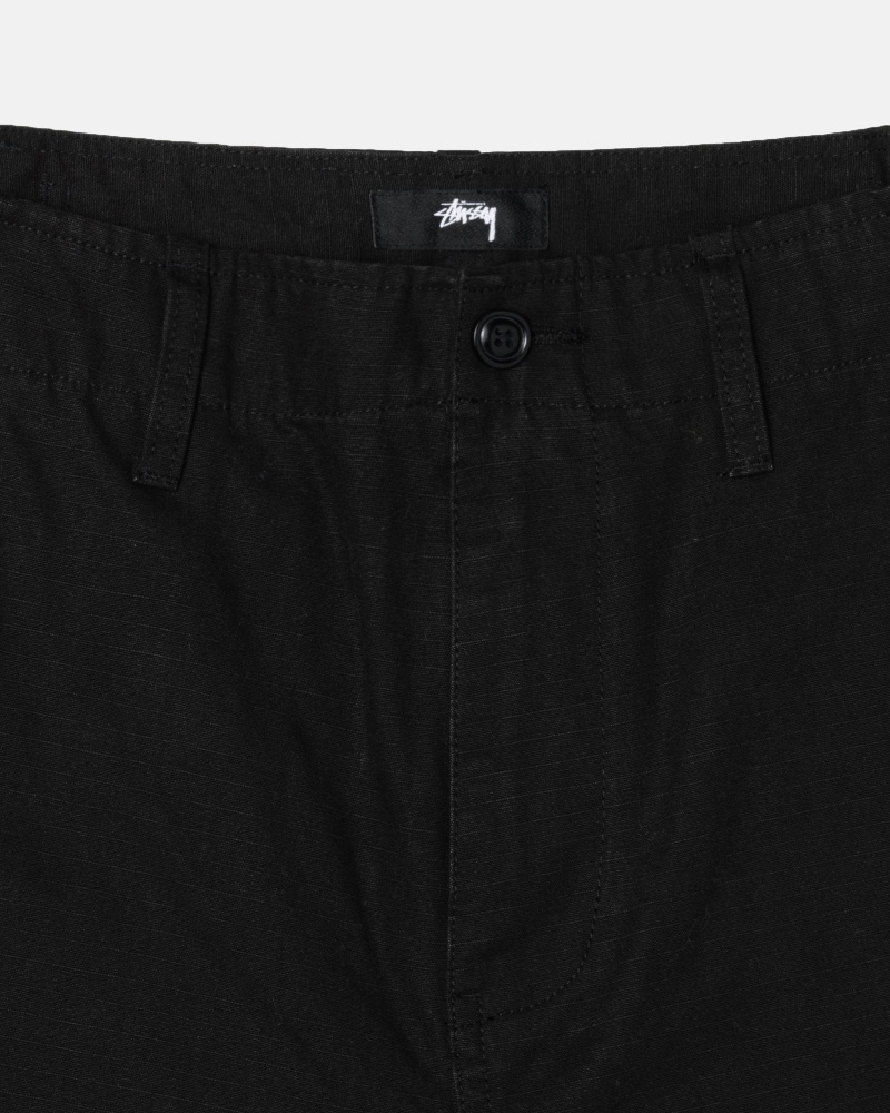 Pantaloni Stussy Surplus Cargo Ripstop Nere | 58427-SJAH