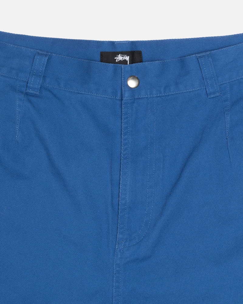 Pantaloni Stussy Workgear Trouser Twill Blu Reale | 47103-VOMA