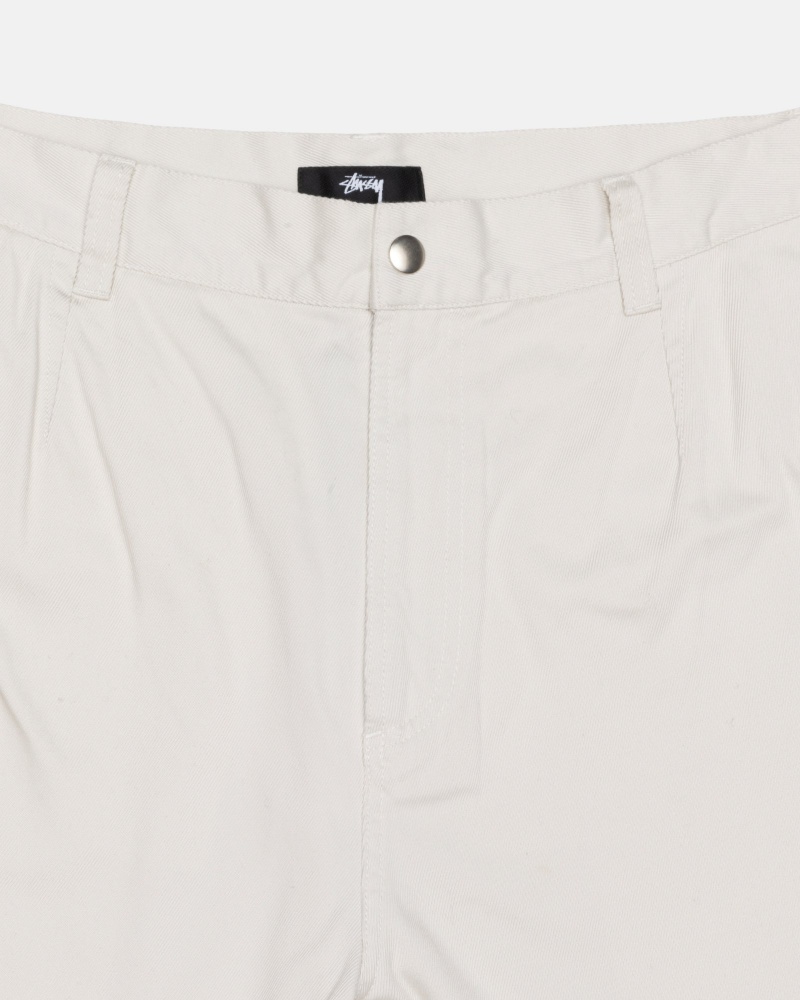 Pantaloni Stussy Workgear Trouser Twill Bianche | 34901-XPHG