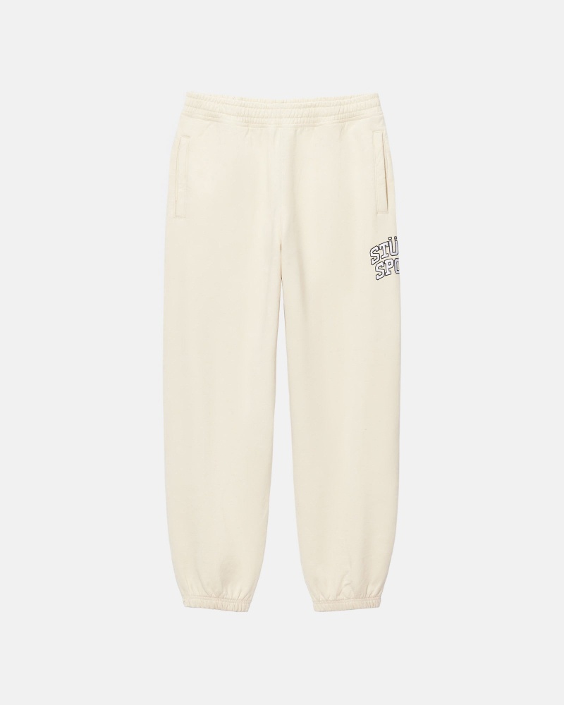 Pantaloni Tuta Stussy Sportive Bianche | 69504-CFWP