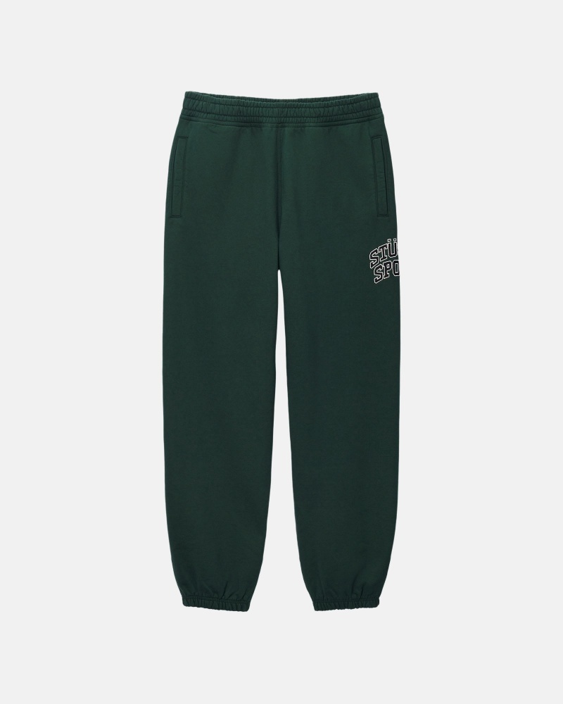 Pantaloni Tuta Stussy Sportive Verdi Profondo | 64302-ECRO