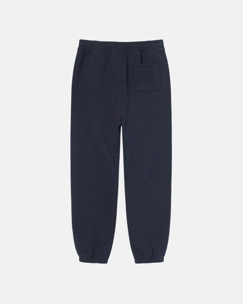 Pantaloni Tuta Stussy Stock Logo Blu Marino | 49812-YUPD