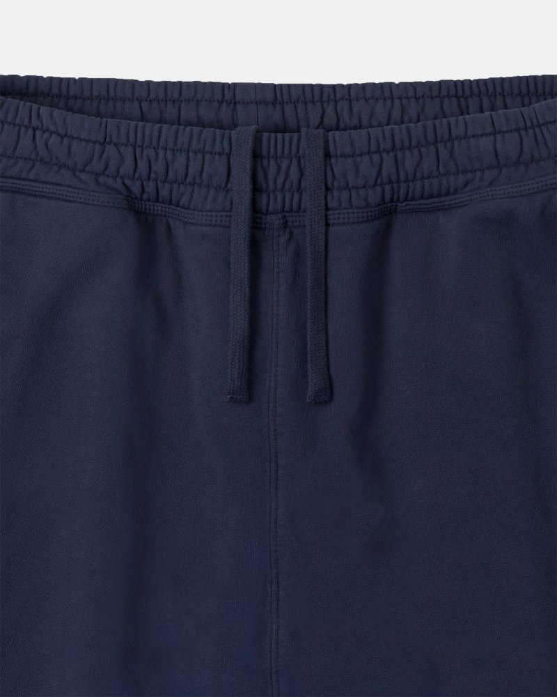 Pantaloni Tuta Stussy Stock Logo Blu Marino | 49812-YUPD