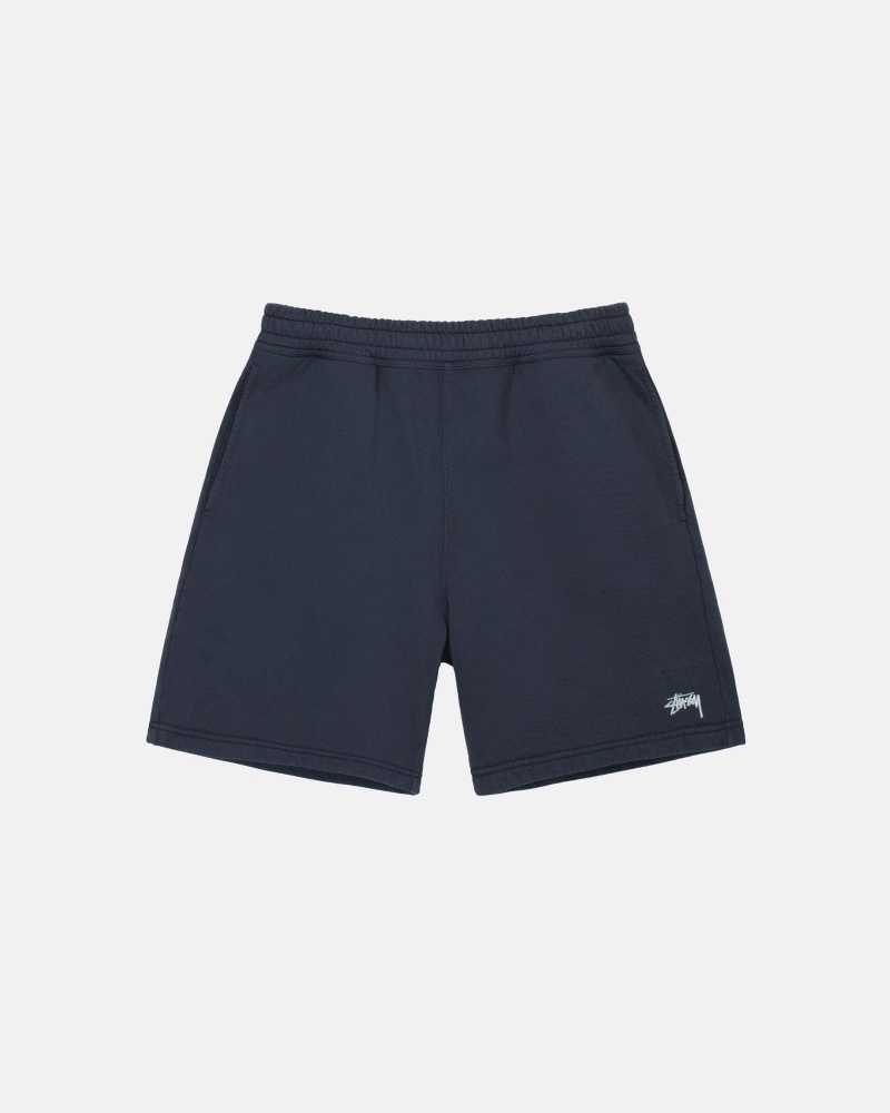 Pantaloni Tuta Stussy Stock Logo Blu Marino | 71289-WCUE