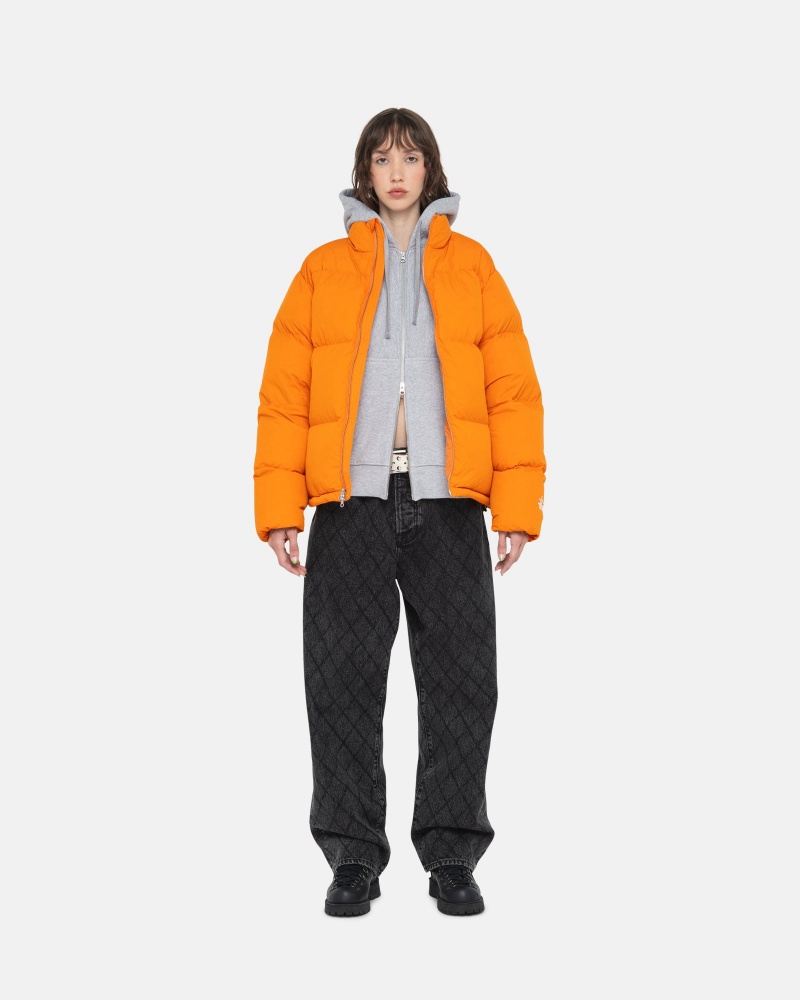 Piumini Stussy Puffer Nylon Arancioni | 23701-ENQL