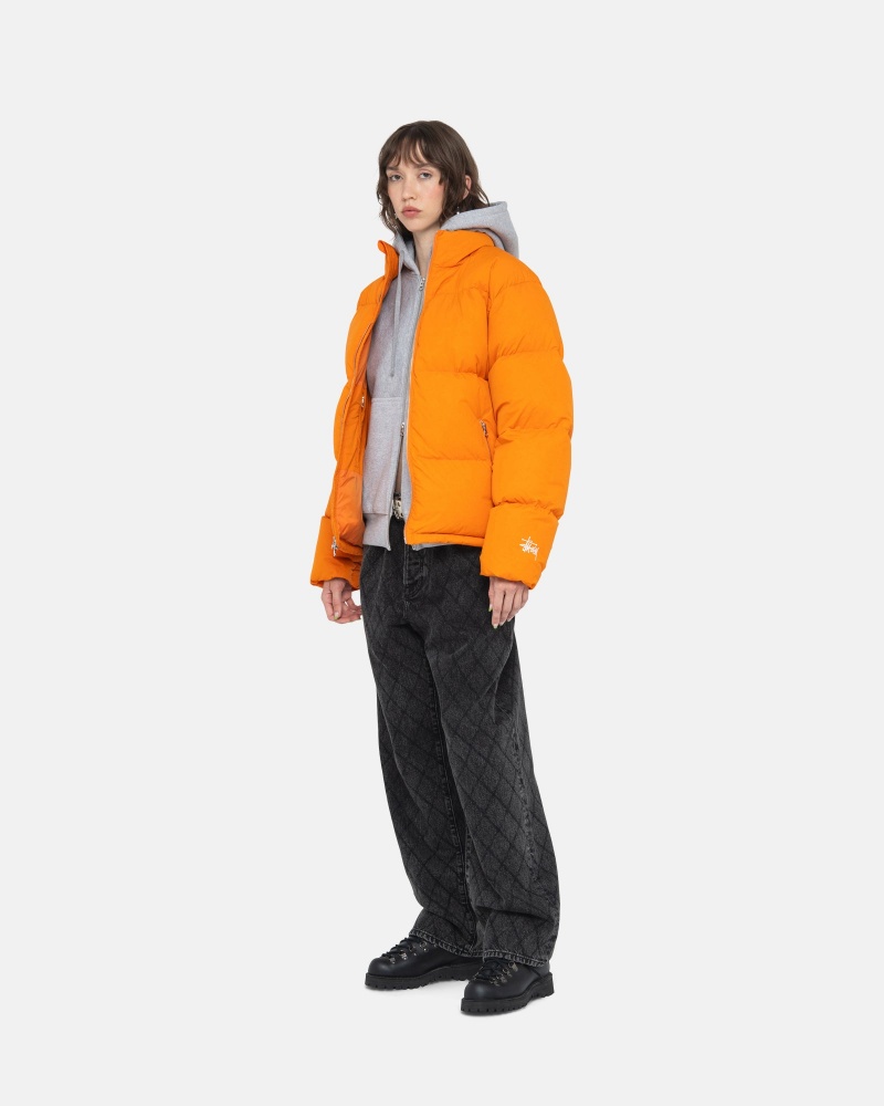 Piumini Stussy Puffer Nylon Arancioni | 23701-ENQL